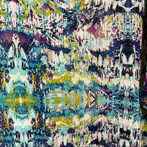 Rumors Semi Sheer Cold Shoulder Top - Picture 7 of 11